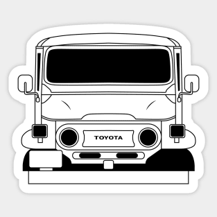 Toyota Land Cruiser FJ40 Black Outline Sticker